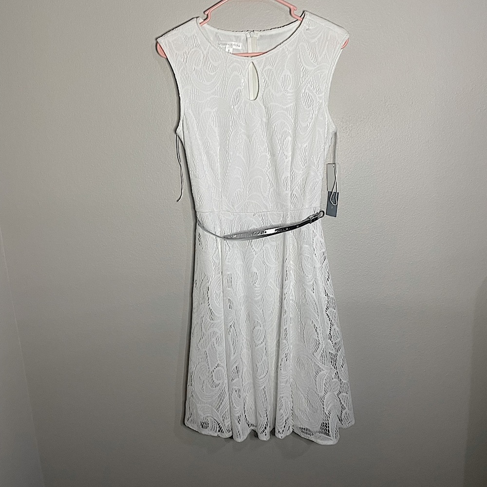White lace size 8 London Times dress